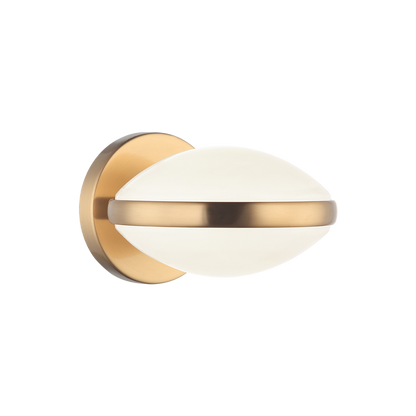 Matteo Lighting Chatoyant Wall Sconce Brass, Aged Brass