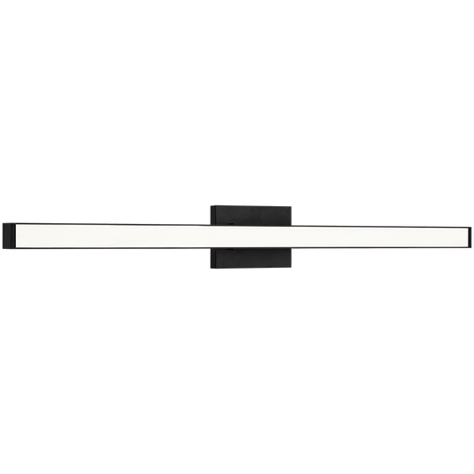 Matteo Lighting Presley 2-Light Bath Vanity Light in Matte Black, 33"W (W80833MB)