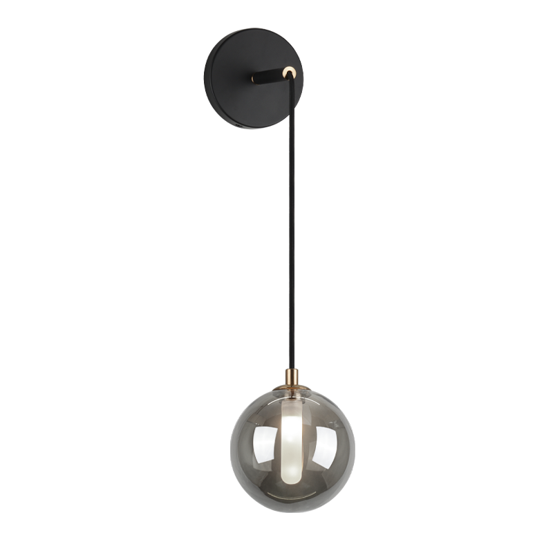 Matteo Lighting Magma 22-in LED Wall Sconce Black