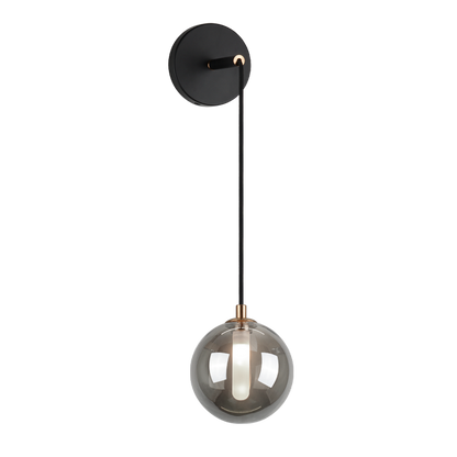 Matteo Lighting Magma 22-in LED Wall Sconce Black