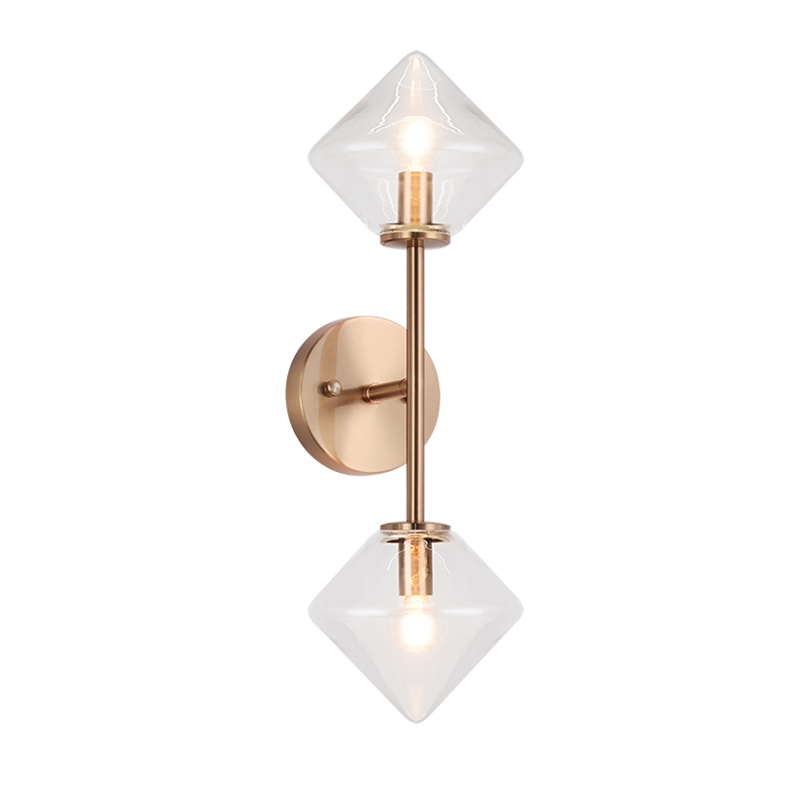 Matteo Lighting Novo 2-Light Vanity Aged Gold Brass