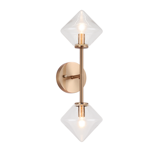 Matteo Lighting Novo 2-Light Vanity Aged Gold Brass