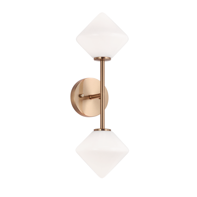 Matteo Lighting Novo 2-Light Vanity Aged Gold Brass