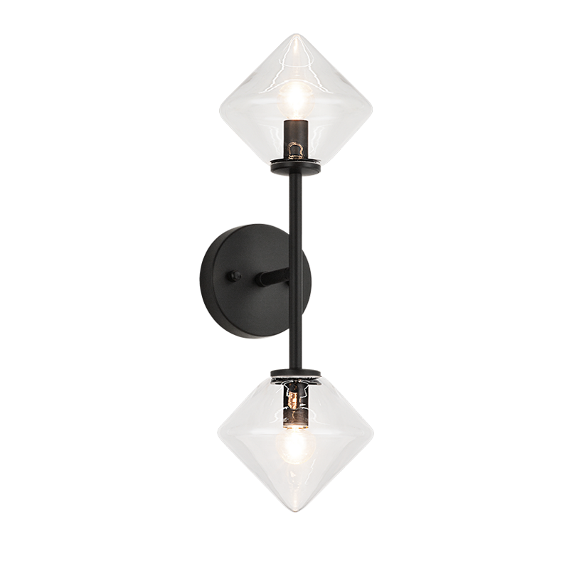 Matteo Lighting Novo 2-Light Vanity Black