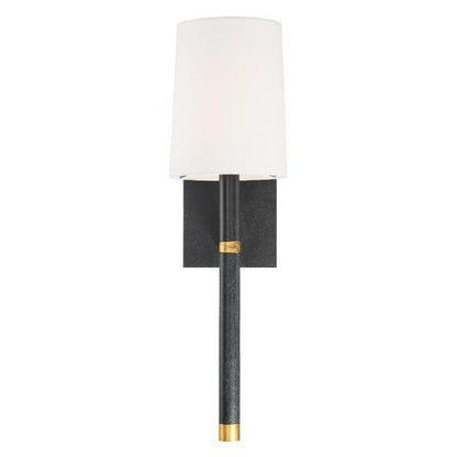 Crystorama Weston Wall Sconce Black, Antique Gold