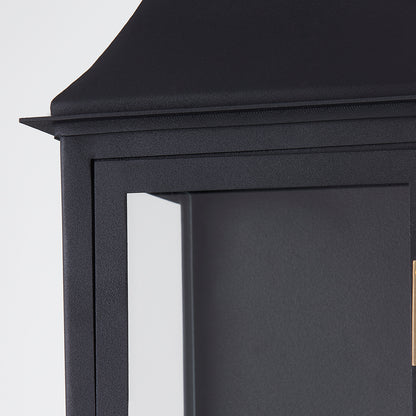 Troy Wes Outdoor Wall Sconce Patina Brass / Textured Black Detail 2