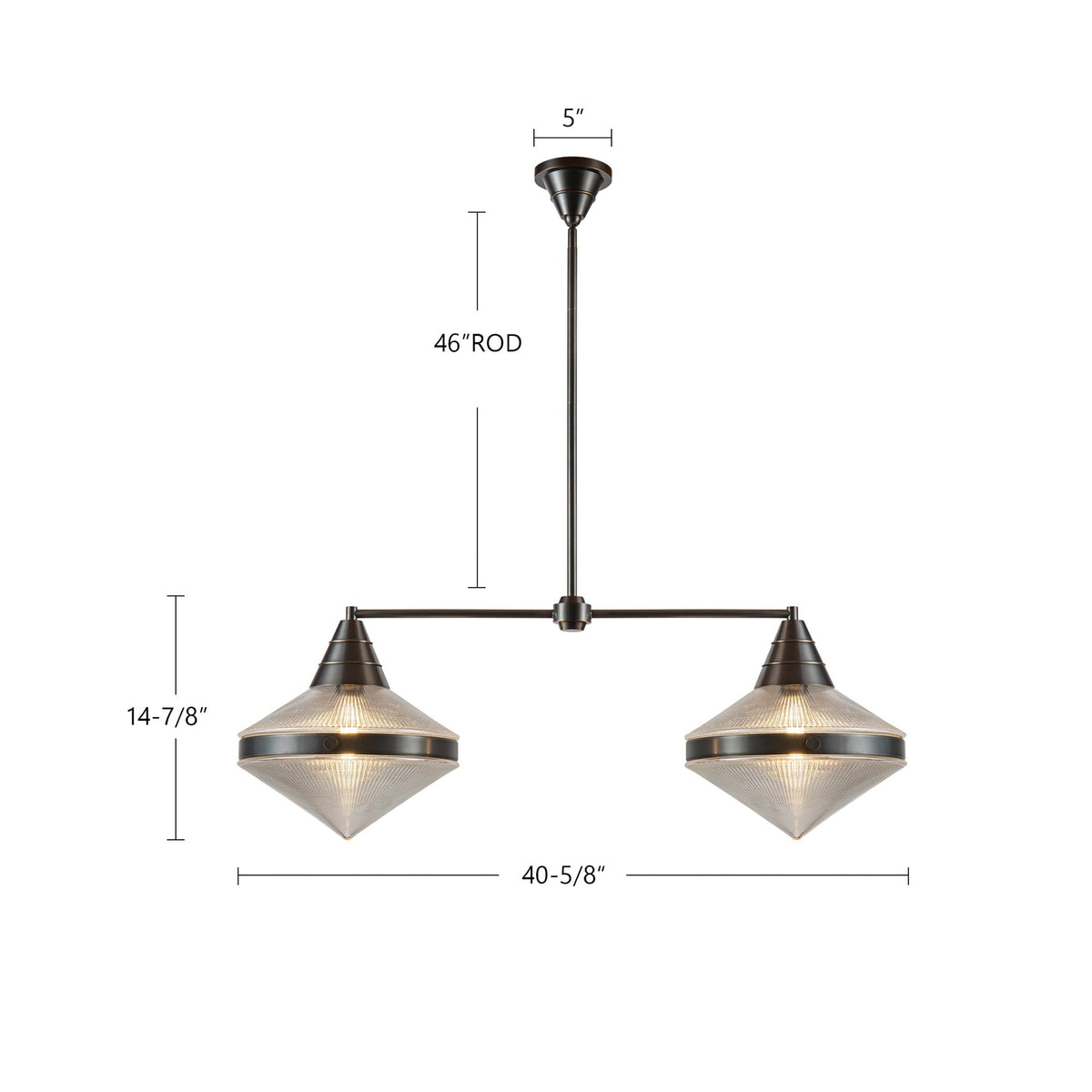 Willard 41" 2-Light Linear Pendant