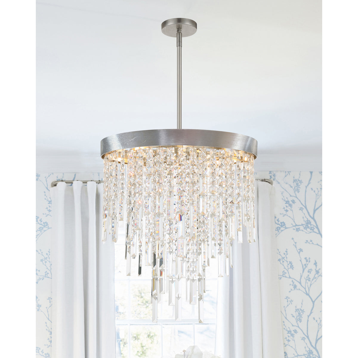Winfield 5 Light Antique Silver Chandelier
