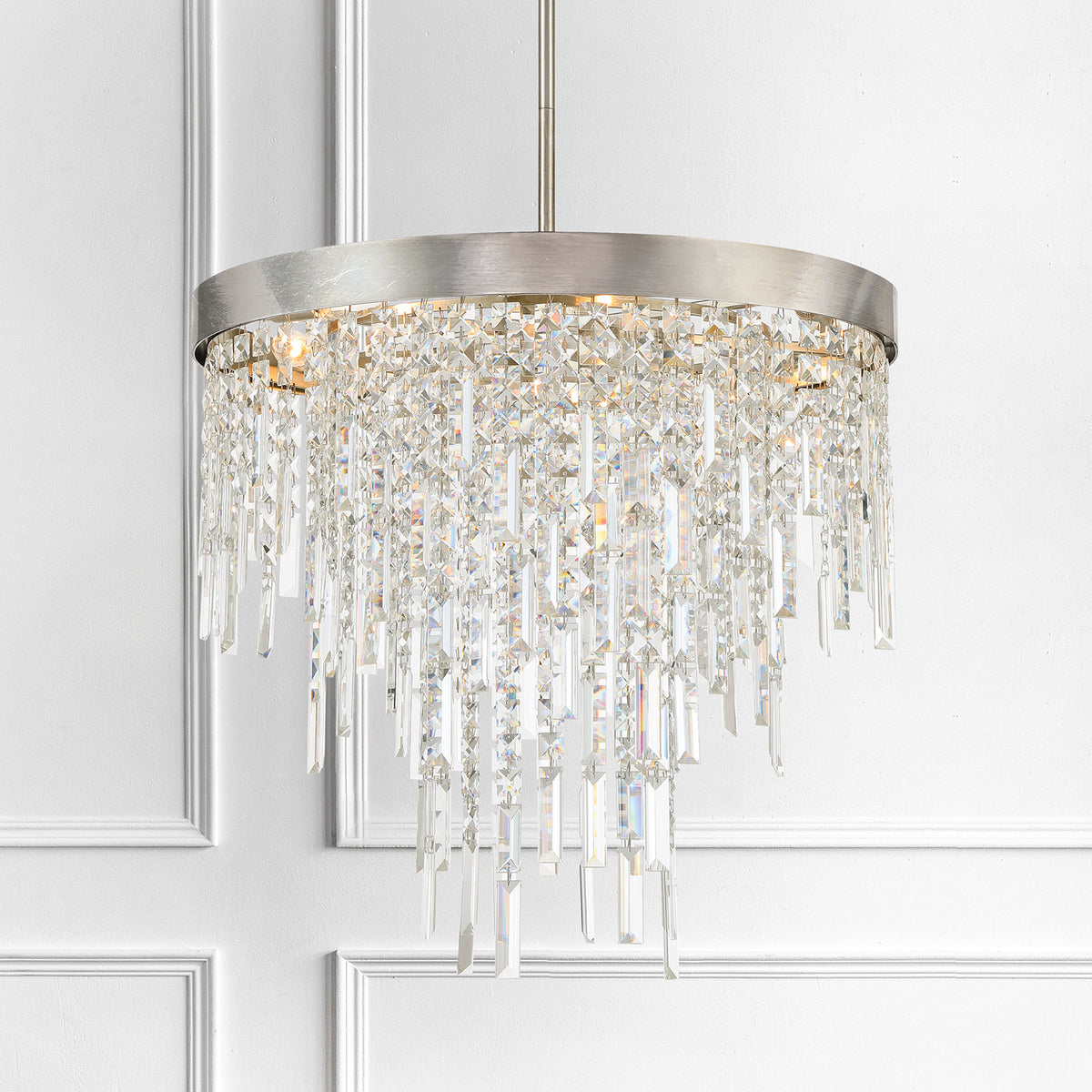 Winfield 6 Light Antique Silver Chandelier