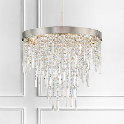Winfield 6 Light Antique Silver Chandelier