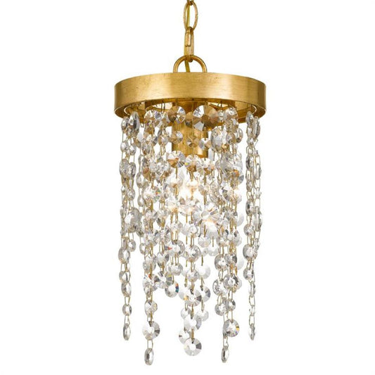 Crystorama Winham Mini Pendant Antique Gold