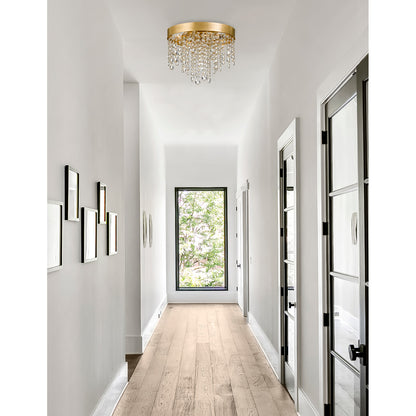 Winham 4 Light Flush Mount - Antique Gold