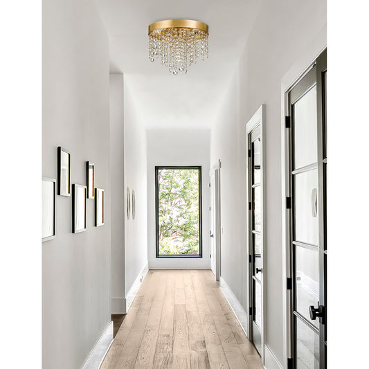Winham 4 Light Flush Mount - Antique Gold