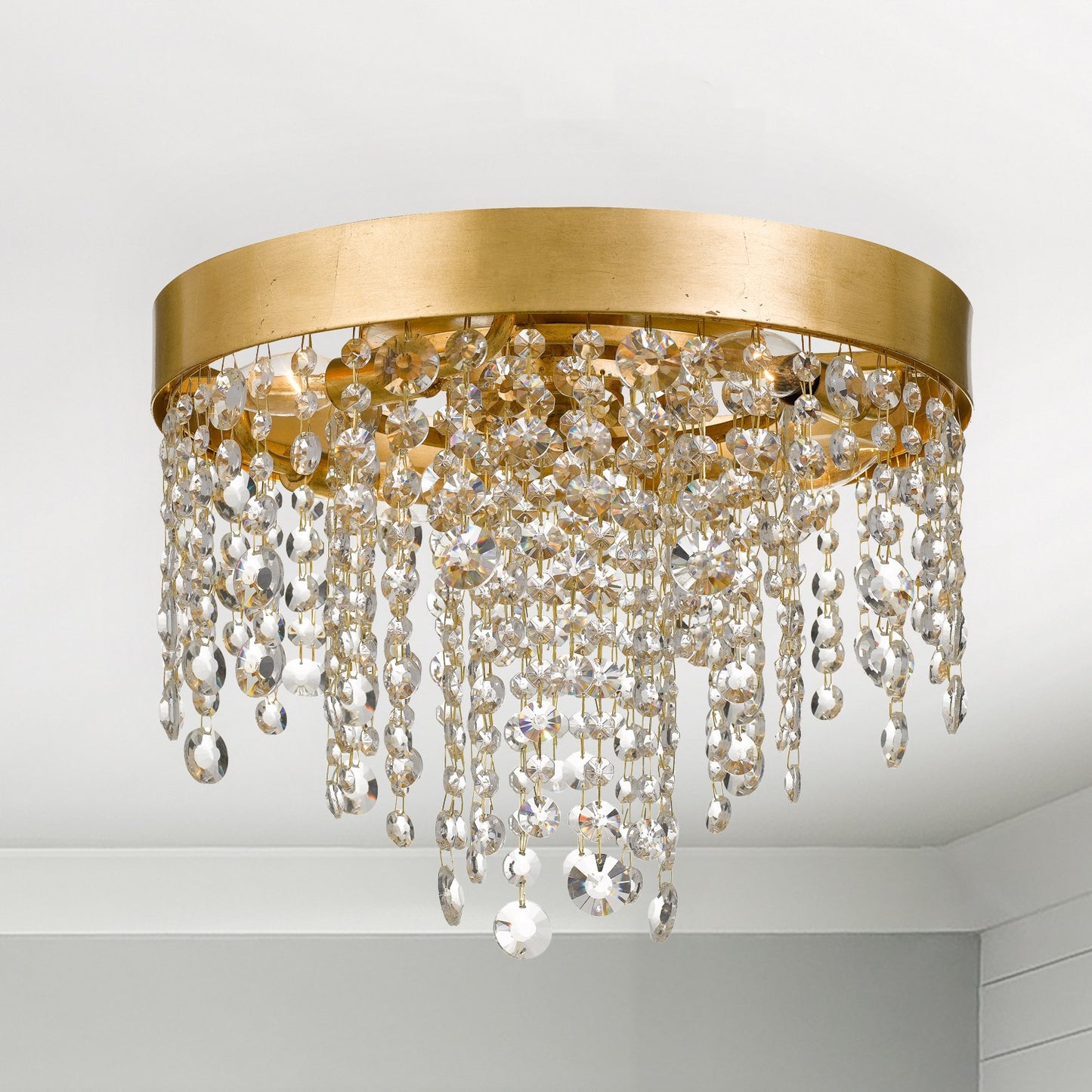 Winham 4 Light Flush Mount - Antique Gold