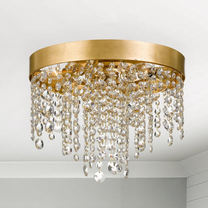 Winham 4 Light Flush Mount - Antique Gold