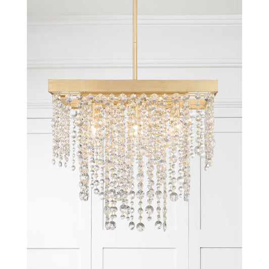 Winham 8 Light Chandelier - Antique Gold