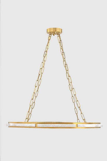 Hudson Valley Wingate 36" Chandelier Aged Brass detail view 3