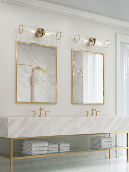 Alora Lighting Revolve II 2 Lights Wall/Vanity Light Polished Nickel