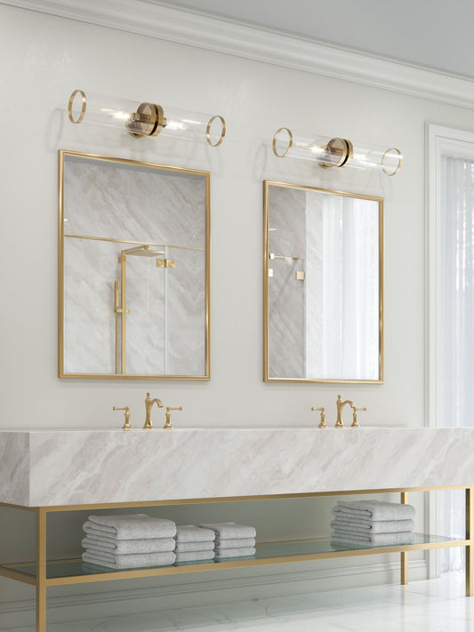 Alora Lighting Revolve II 2 Lights Wall/Vanity Light Polished Nickel