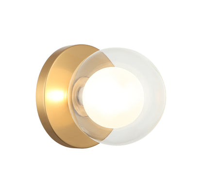 Solaris Wall Sconce Aged Gold Brass