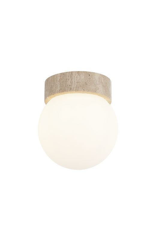 Matteo Lighting Dune 6" Travertine Wall Sconce in Turkish Travertine (WX44001WH)