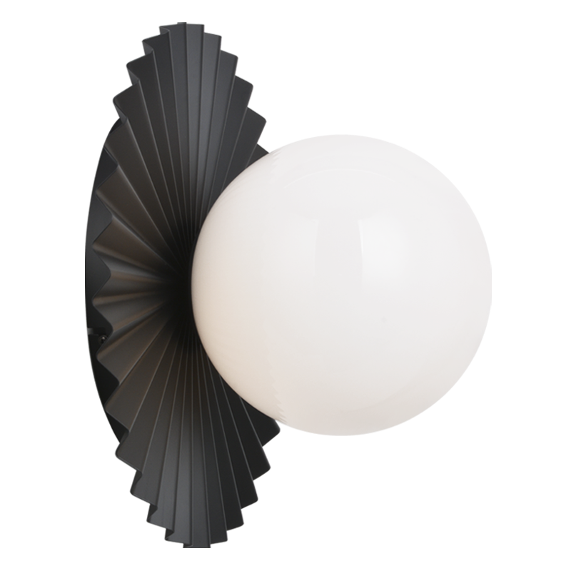 Matteo Lighting Modern Ruff 14-in Globe Wall Sconce/Ceiling Moun Matte Gold
