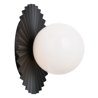 Matteo Lighting Modern Ruff 14-in Globe Wall Sconce/Ceiling Moun Matte Gold