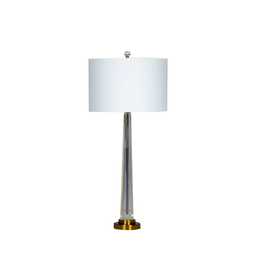 Gabby Wade Table Lamp Clear, Antique Brushed Brass
