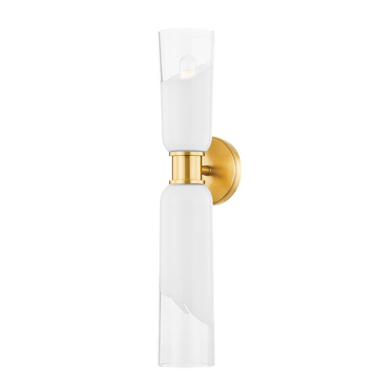 Hudson Valley Wasson Wall Sconce Aged Brass