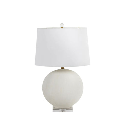 Gabby Wheeler Table Lamp White, Antique Brass