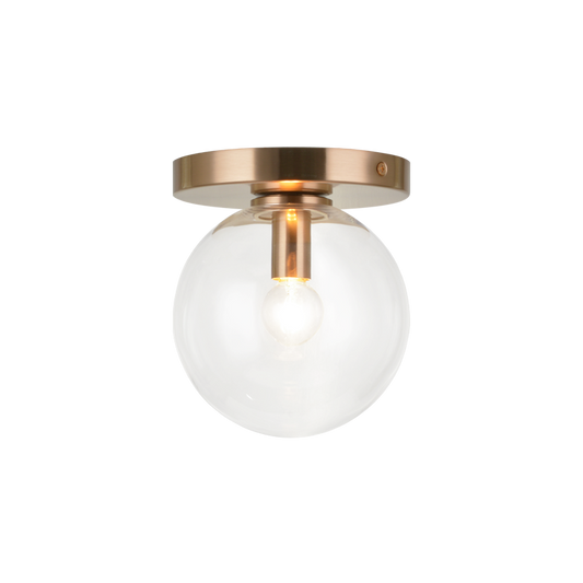 Matteo Lighting Cosmo 6-in Flush Mount Aged Brass