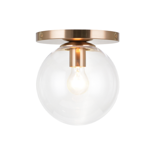 Matteo Lighting Cosmo 8-in Flush Mount Aged Brass