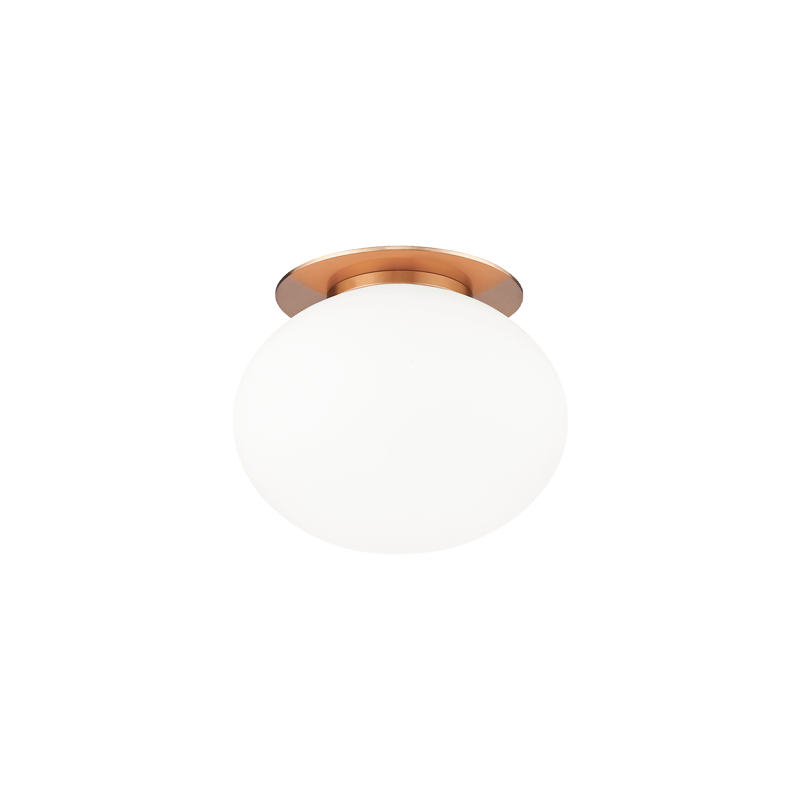 Matteo Lighting Mayu 6-in Wall Sconce/Ceiling Mount Aged Brass