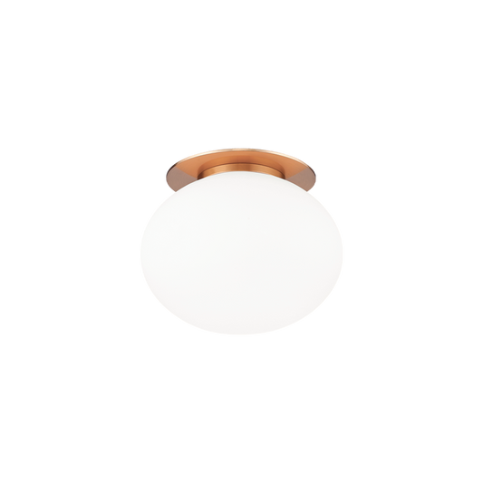 Matteo Lighting Mayu 6-in Wall Sconce/Ceiling Mount Aged Brass
