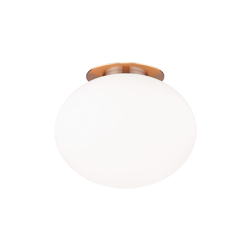 Matteo Lighting Mayu 8-in Wall Sconce/Ceiling Mount Aged Brass