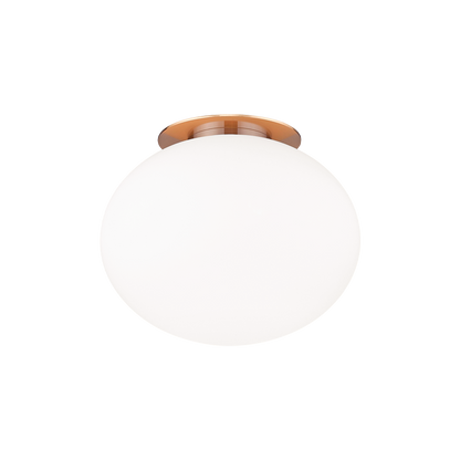 Matteo Lighting Mayu 8-in Wall Sconce/Ceiling Mount Aged Brass