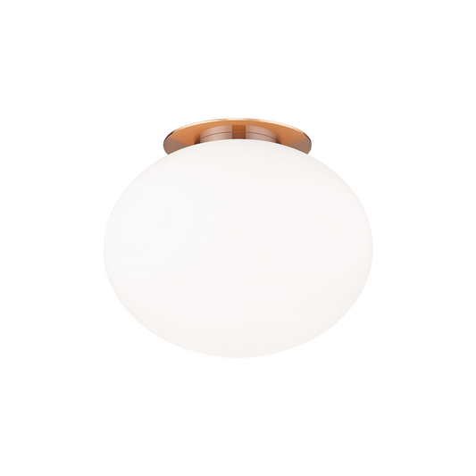 Matteo Lighting Mayu 8-in Wall Sconce/Ceiling Mount Aged Brass