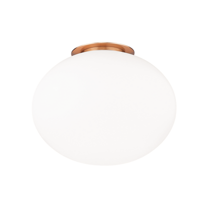 Matteo Lighting Mayu 10-in Wall Sconce/Ceiling Mount Aged Brass
