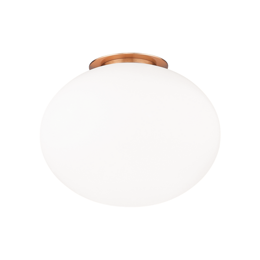 Matteo Lighting Mayu 10-in Wall Sconce/Ceiling Mount Aged Brass