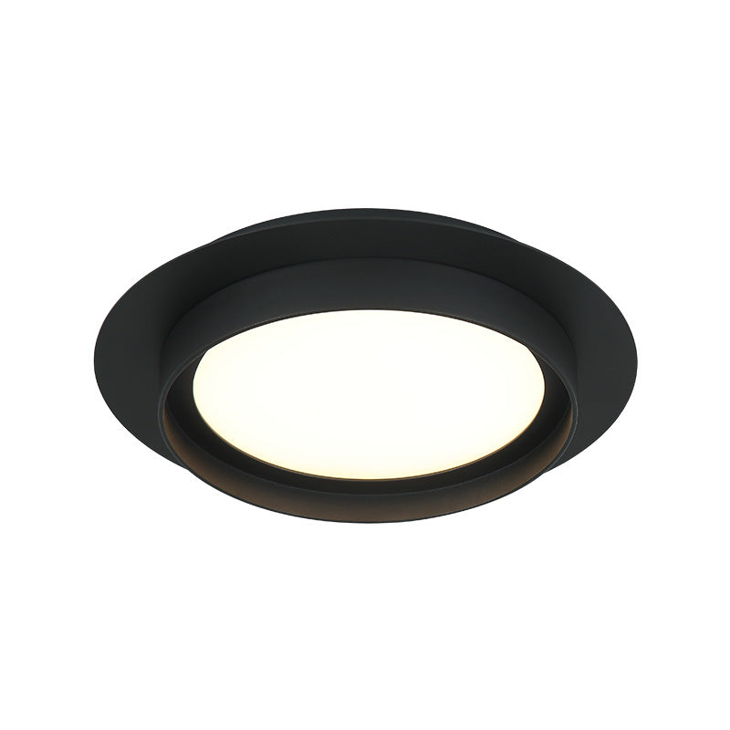 Matteo Lighting Iris 12" LED Flush Mount in Matte Black (X20212MB)