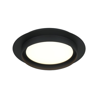 Matteo Lighting Iris 12" LED Flush Mount in Matte Black (X20212MB)