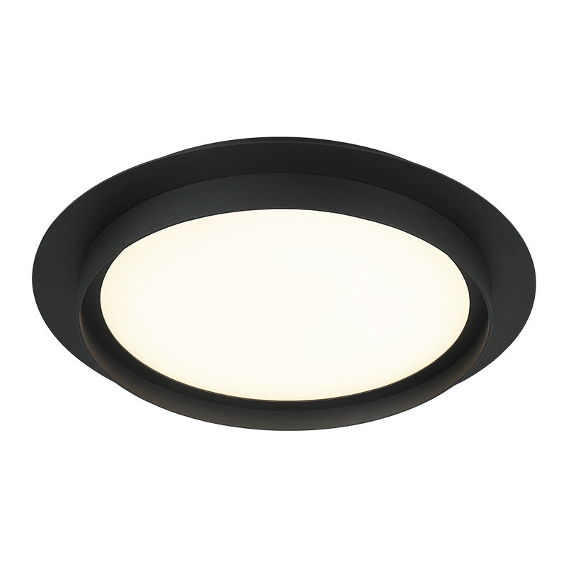 Matteo Lighting Iris 16" LED Flush Mount in Matte Black (X20216MB)