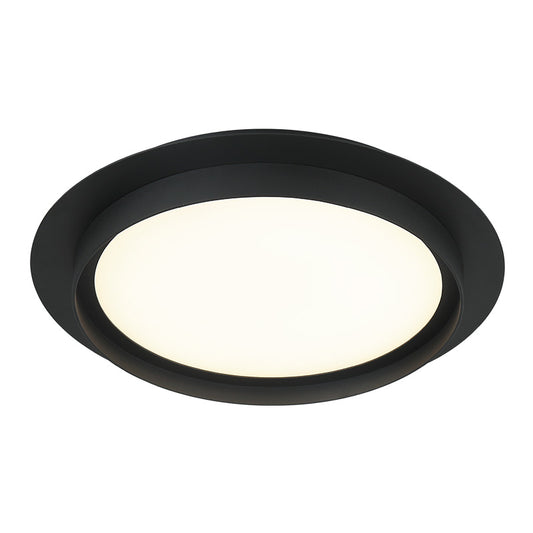 Matteo Lighting Iris 16" LED Flush Mount in Matte Black (X20216MB)