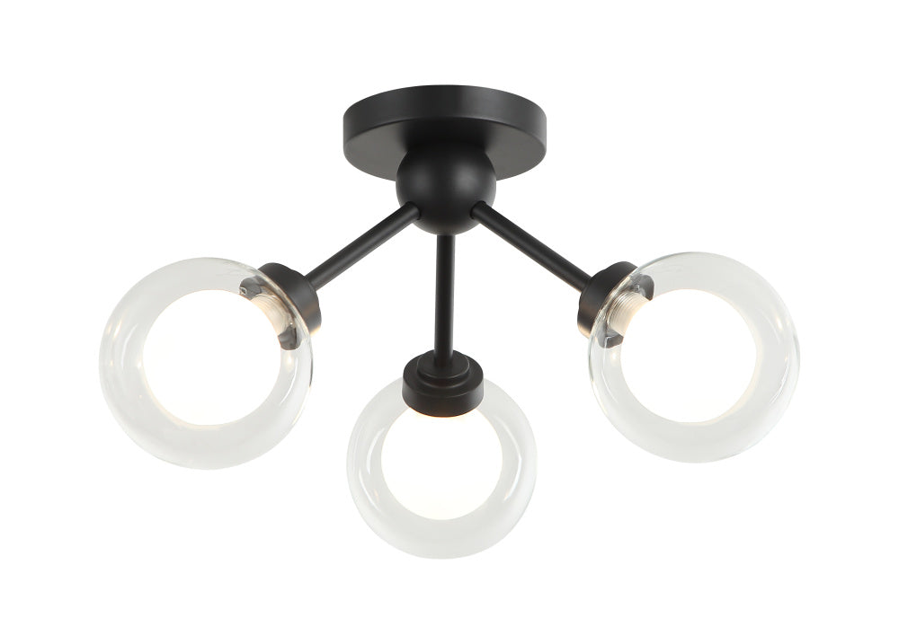 Solaris Flush Mount Matte Black