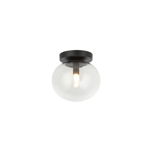 Matteo Lighting Bulbus 7" Flush Mount in Matte Black (X38101MB)