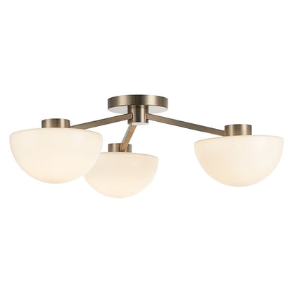 Matteo Lighting Gardena 23" 3-Light Flush Mount in Champagne Gold (X43703CGOP)