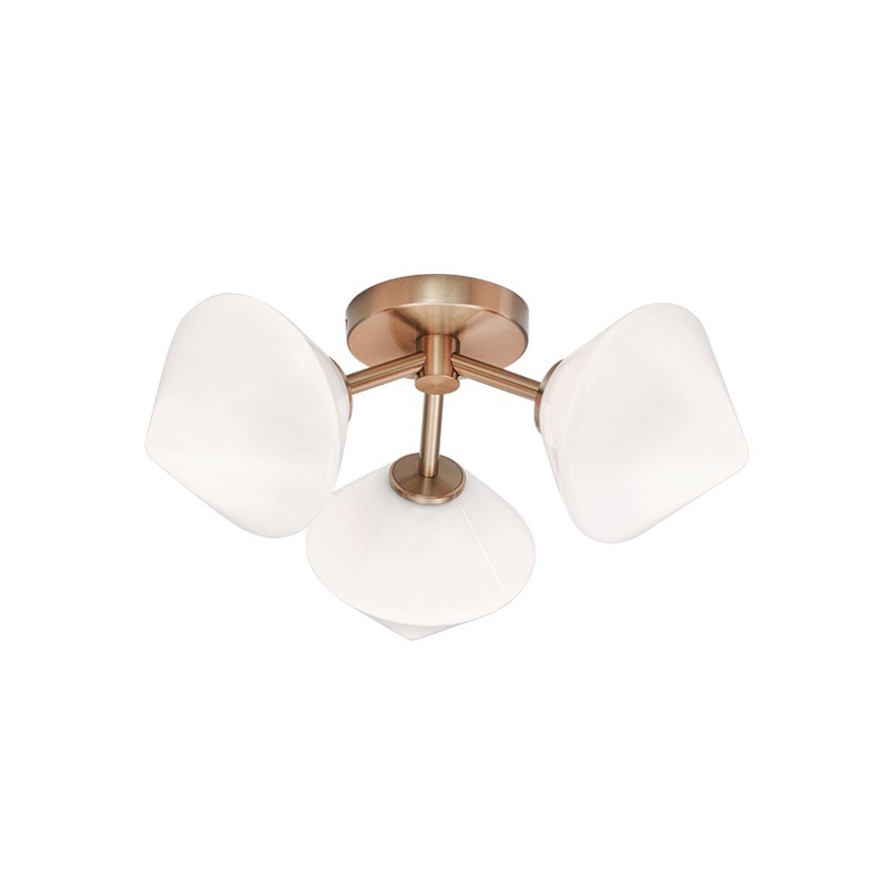 Matteo Lighting Novo 3-Light Flush Mount Black