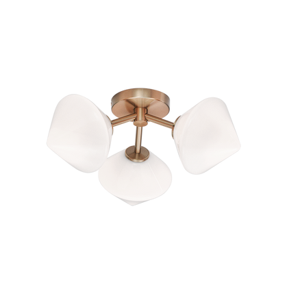 Matteo Lighting Novo 3-Light Flush Mount Black
