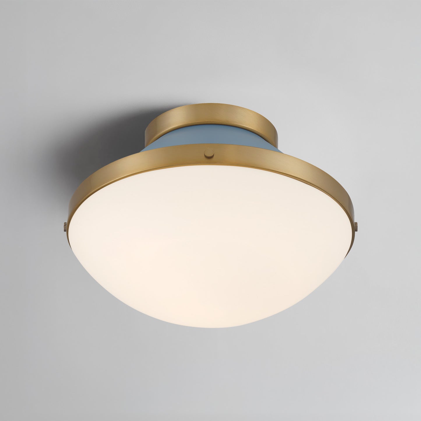 Xander 1 Light Flush Mount - Vibrant Gold + Blush