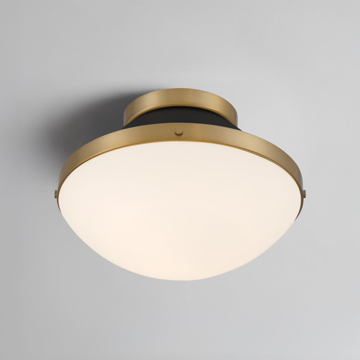 Xander 1 Light Flush Mount - Vibrant Gold + Blush
